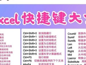 Excel常用快捷键命令大全（提高工作效率的15个必备快捷键）